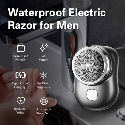 Electric Mini Razor Rechargeable Shaver for Men
