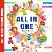 All In One Early Learning Board Book for Kids