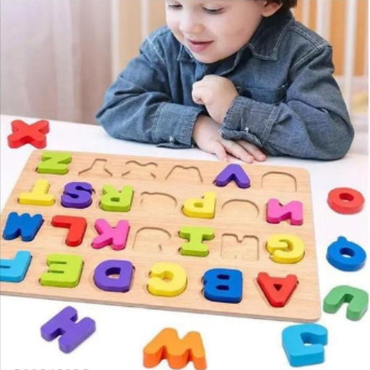 Colorful Wooden Alphabet Puzzle Board for Kids